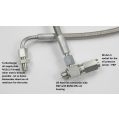 Turbocharger oil feed line FTWL for BMW M50 / M52 / M54 / S54 turbo - M12x1.5-2
