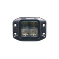 LED pracovní světlo Purelux Black Flush Mount Square 12cm 40W široký kužel-2