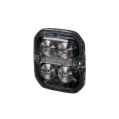 Výstražné a poziční LED světlo Purelux Ultra Slim Square oranžovo / červené 60mm 12V 24V 8W-2