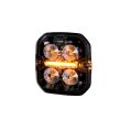 Výstražné a poziční LED světlo Purelux Ultra Slim Square oranžovo / červené 60mm 12V 24V 8W-4