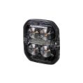 Výstražné a poziční LED světlo Purelux Ultra Slim Square bílá / červená 12V 24V 60mm 8W-2