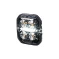 Výstražné a poziční LED světlo Purelux Ultra Slim Square bílá / červená 12V 24V 60mm 8W-3