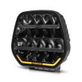 Přídavné LED dálkové světlo Purelux Panther 9 černý kulaté 23cm 210W-1
