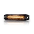 Jantarové obrysové LED světlo Purelux Specter 12X Dark 12V 24V 6W 102 mm-1