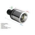 Univerzální koncovka tlumiče výfuku kulatá 100mm délka 120mm montážní průměr 60mm-2