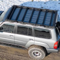 Hliníkový střešní nosič dlouhý s podsvícením IOD Performance pro Nissan Patrol Y61 LWB-11