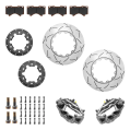 IOD přední Big Brake Kit čtyřpístkové třmeny DBA brzdy pro Nissan Patrol Y61-9