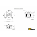 IRP nastavitelné camber caster desky pro sériové pružiny M12x1.25 pro BMW E30 E34-2