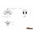 IRP nastavitelné camber caster desky pro sériové pružiny M12x1.25 BMW E46 non-M-4