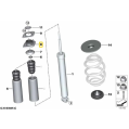 IRP Zadní uložení tlumičů s polyuretanovými vložkami pro BMW E30 E36 E36/5 E36/7 E36/8 E46 E85 E86-2