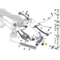 IRP Pouzdra zadního těhlice pro vlečené rameno v hliníkovém pouzdře s ložiskem pro BMW E8x E9x-2