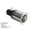 Univerzální koncovka tlumiče výfuku kulatá 80mm délka 80mm montážní průměr 45mm-2