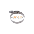 Mishimoto MMCLAMP-CTWG-54 Worm Gear Clamp Constant Tension 1.26in - 2.13in 32mm-54mm Silver-3
