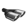 Univerzální koncovka tlumiče výfuku oválná 120×80mm délka 250mm montážní průměr 55mm-1