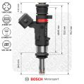 Nuke Performance Bosch Injector 627cc 53mm EV14S 4pcs Flow Matched-1