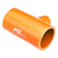 Silikonová T-spojka T-Piece 76/32mm Oranžová-1