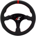 Profesionální kulatý závodní volant z kůže 330mm SIMAGIC Simulator Simracing-1
