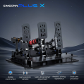 Pedalbox SIMSONN Pedály závodního simulátoru Plus X Racing Simulation Simracing  – Stříbrný-3