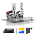 Pedalbox SIMSONN Pedály závodního simulátoru Plus X Racing Simulation Simracing – Stříbrný-2