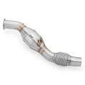 Downpipe RM Motors pro BMW E81 E60 E91 E88 116d 316d 520d N47 s katalyzátorem Euro 3 100 CPSI -2