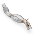 Downpipe RM Motors pro BMW E81 E60 E91 E88 116d 316d 520d N47 s katalyzátorem Euro 3 100 CPSI -3