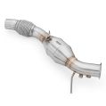 Downpipe RM Motors pro BMW E81 E60 E91 E88 116d 316d 520d N47 s katalyzátorem Euro 3 100 CPSI -4