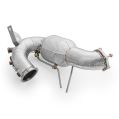 Downpipe for Audi A4 S4 / Avant Quattro / Avant 3.0 TDI without Catalytic Converter with Silencer with Heat Shield-1