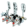 Pedalbox Kit Car podlahová montáž s opěrkou nohou RacingPedalBoxes – Šedá-3