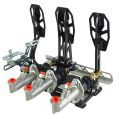 Pedalbox Kit Car podlahová montáž s opěrkou nohou RacingPedalBoxes – Černá-2