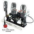 Pedalbox Kit Car podlahová montáž s opěrkou nohou RacingPedalBoxes – Černá-3