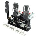 Pedalbox Kit Car podlahová montáž s opěrkou nohou RacingPedalBoxes – Černá-1