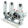 Pedalbox Drifting & Rally podlahová montáž s opěrkou nohy RacingPedalBoxes – Šedá-1