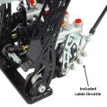 Pedalbox Drifting & Rally podlahová montáž s opěrkou nohy RacingPedalBoxes – Černá-4