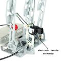 Reverse Pedalbox podlahová montáž s opěrkou nohou RacingPedalBoxes – Šedá-2