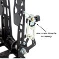 Reverse Pedalbox podlahová montáž s opěrkou nohou RacingPedalBoxes – Černá-4
