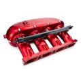 Billet Aluminum Intake Manifold V2 without Flap Delete Kit with Fual Rail RTMG Performance for 1.8 2.0 TSI TFSI EA888 Gen 3 Red-1