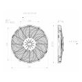 Axiální sací ventilátor SPAL 12V VA10-AP10/C-61A 305 MM-3