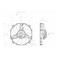 Axiální tlačný ventilátor SPAL 12V VA26-AP70/LL-60S 280 MM-3