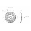 Axiální tlačný ventilátor SPAL 12V VA07-AP12/C-58S 225 MM-3