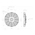 Axiální tlačný ventilátor SPAL 12V VA11-AP8/C-29S 255 MM-3