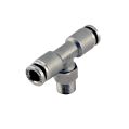 Adapter fitting Turbosmart t-piece 1/8 NPT Pushloc 1/4 stainless steel -1