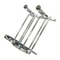 Stand up Billet Bottle Bracket Flat Mount for Dual 10Lb Bottle Nitrous Express NX 11208SB-10-1