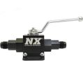 Lightweight Billet Aluminum In-Line Ball Valve 1/2 Inch I.D. with 6AN Fittings Nitrous Express NX 15159-6-1