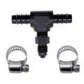 Fuel T Fitting 5/16 Hose Barb to AN4 Male Nitrous Express NX 15235-1