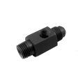 1/4NPT x AN6 with 1/8NPT Gauge Hole Fuel Bypass Fitting Nitrous Express NX 16204-1