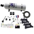 Dual 4150 Conventional Plate System Gasoline Stage 6 50-300Hp with 15Lb Bottle Nitrous Express NX 30240-15-1