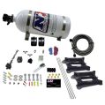 Dual 4150 Conventional Plate System Alcohol Stage 6 50-300Hp with 10Lb Bottle Nitrous Express NX 30245-10-1