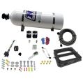 4500 Hitman Dominator Nitrous Plate System 100-150-200Hp with 15Lb Bottle Nitrous Express NX 40070-15-1