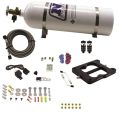 Q-Jet Holley Spreadbore Hitman Nitrous System 100-150-200Hp with 15Lb Bottle Nitrous Express NX 40080-15-1