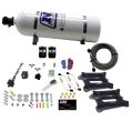 Dual 4150 Conventional Plate System Gasoline Pro-Power 100-500Hp with 15Lb Bottle Nitrous Express NX 50240-15-1